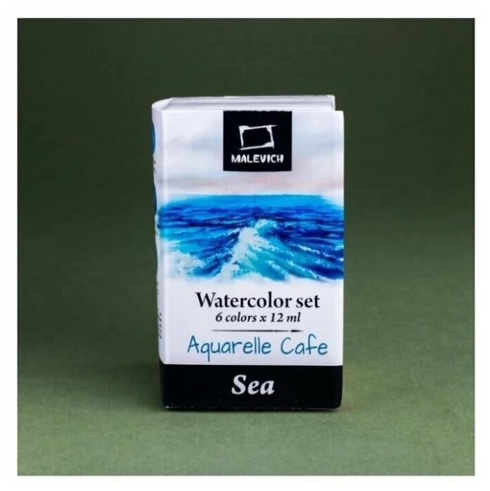 Набор акварели Малевичъ Frida, Sea, 6 цветов по 12 мл